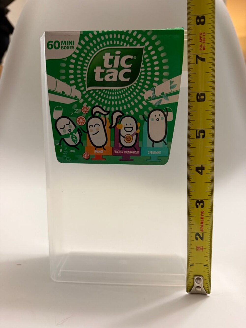 Tic Tac Empty Display Case 60 Mini Boxes Countertop